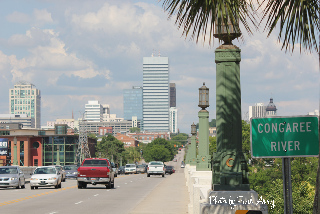 The Gervais Street Bridge - Traffic In and Out of Columbia, SC from West Columbia